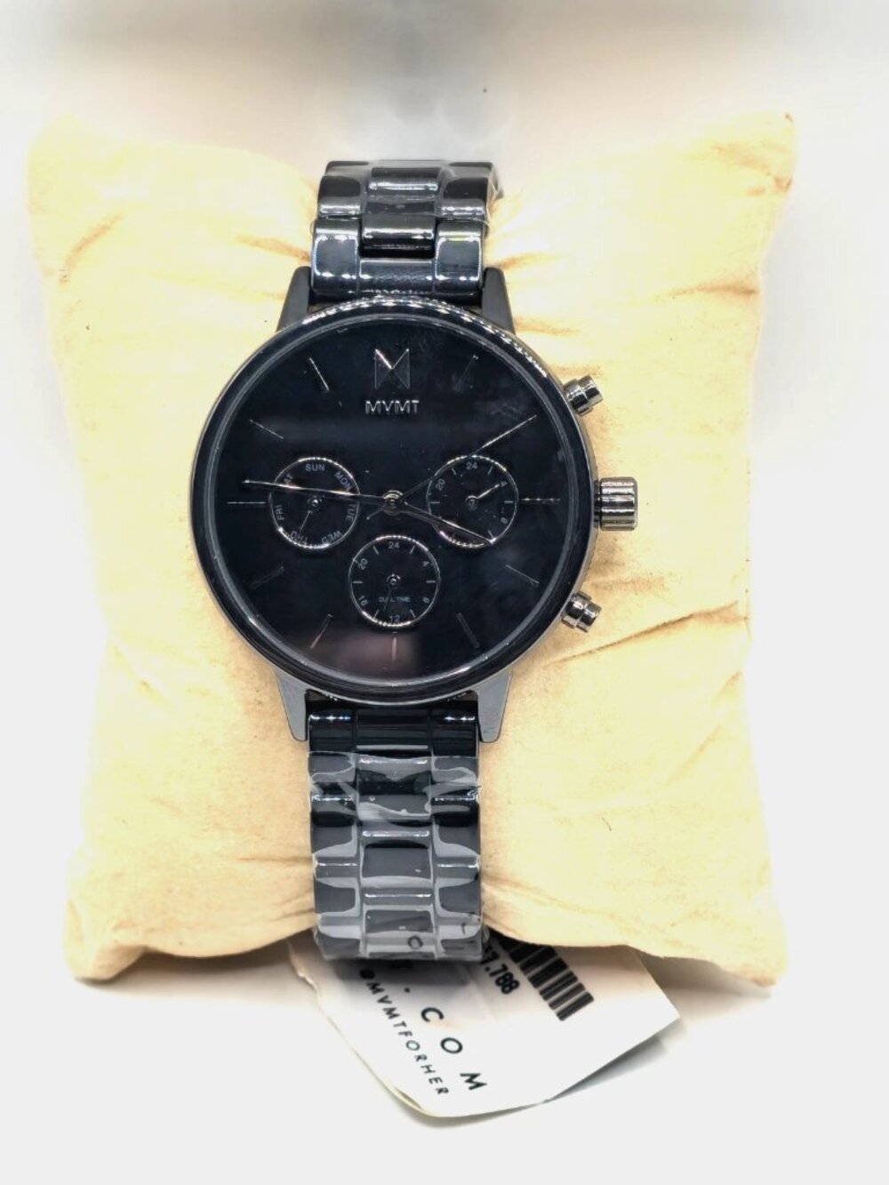 MVMT Nova Ceramic Women's Black Bracelet Watch 38mm